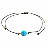 Libela Set de 3 Pulseras Libela Turquesa en Hilo Encerado Ajustable